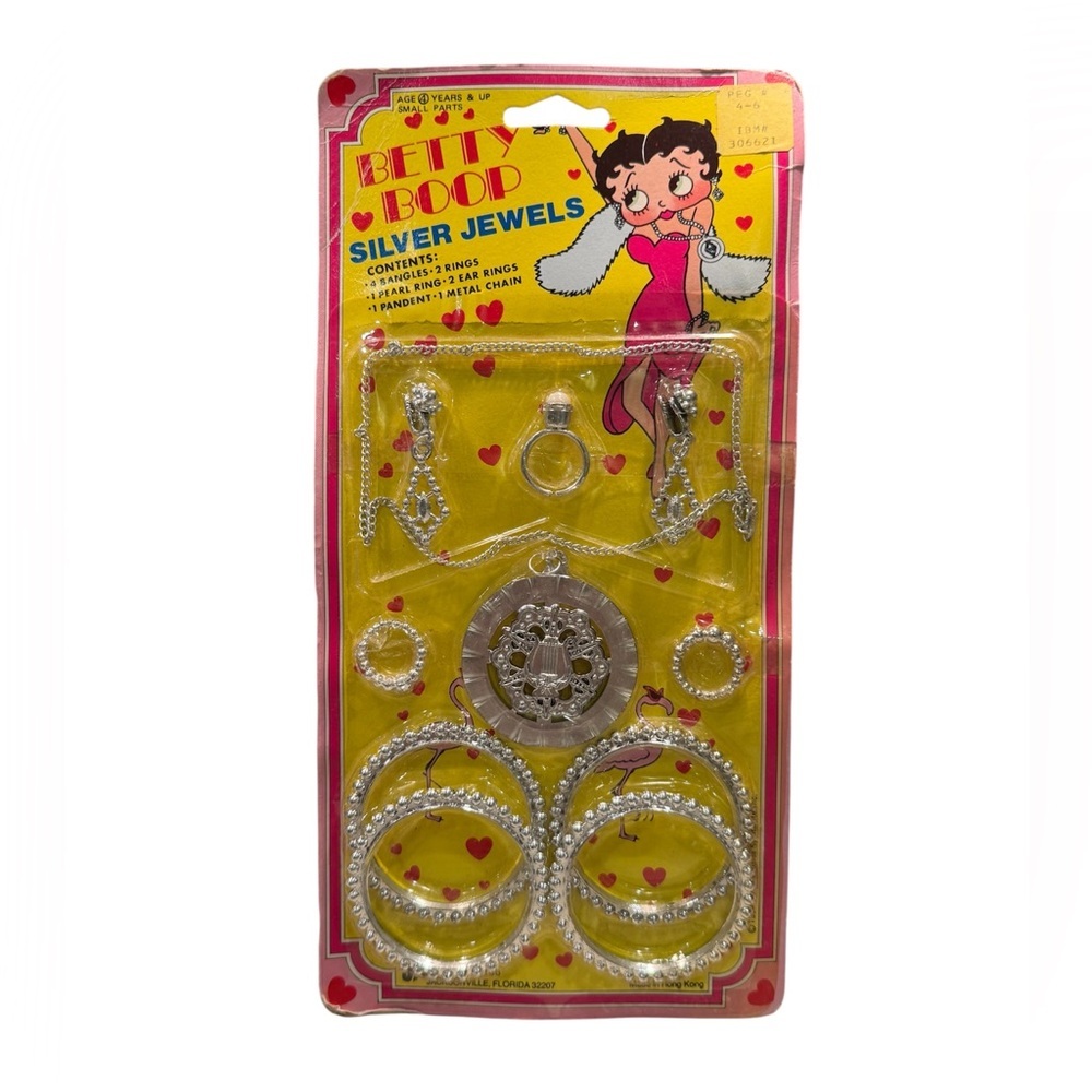 Betty Boop Silver Jewels Jewelry Set